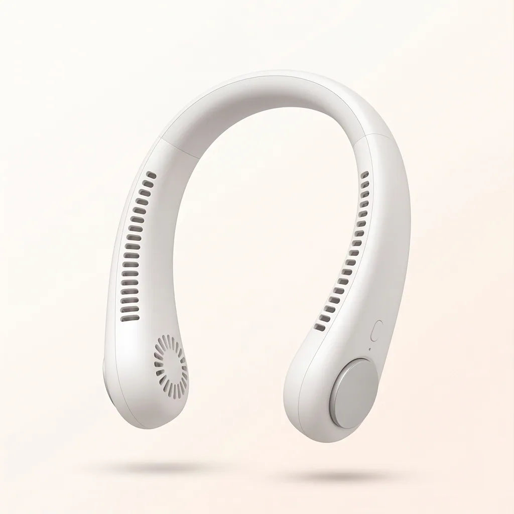 Hands-Free Rechargeable Neck Fan | LoadBreeze