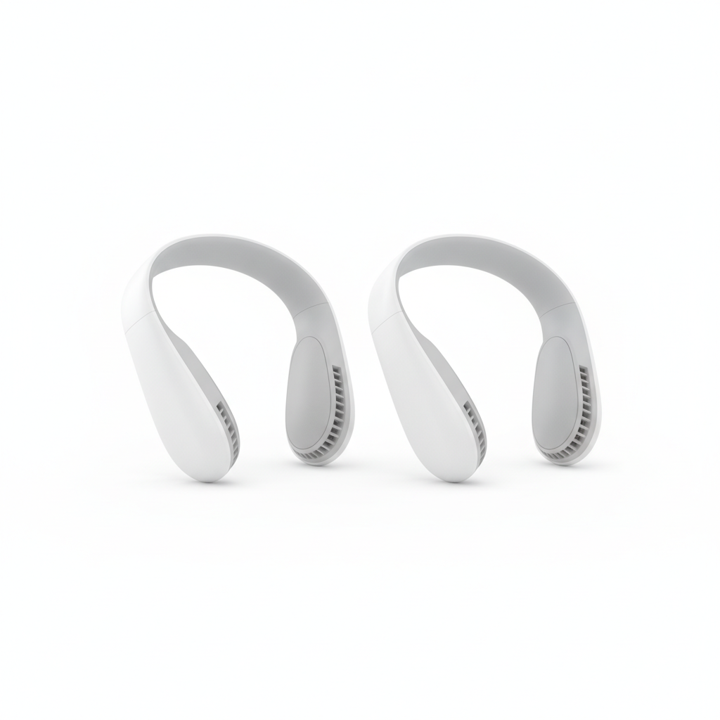 LoadBreeze Duo Pack, two neck fans, white background