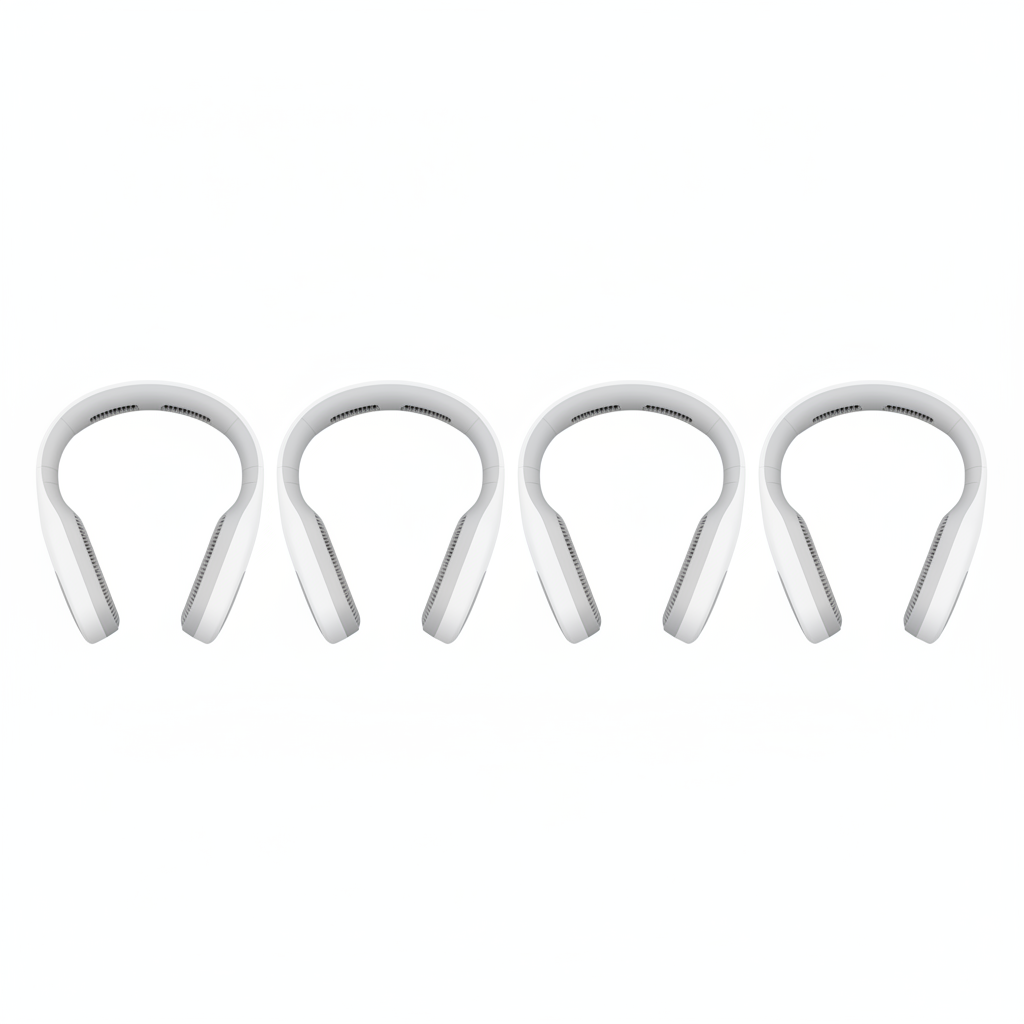 LoadBreeze Family Pack, four neck fans, white background