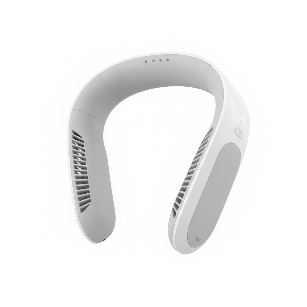 LoadBreeze neck fan front view, white background